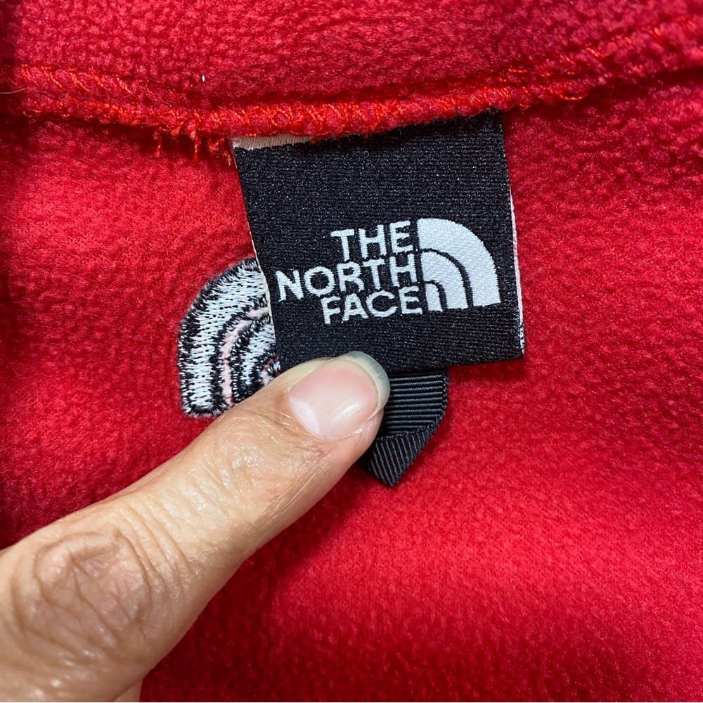The North Face Vest Women's Red Sleeveless zip front zip pockets cinch waist - Picture 7 of 12